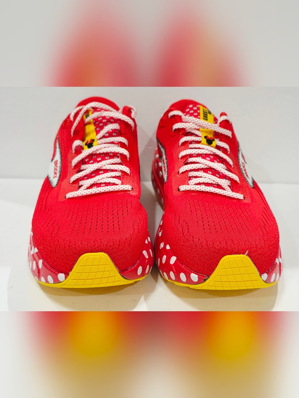 Brooks Ghost Max 2 MINNIE MOUSE RunDisney 2025 Red Polka Dot Men’s 8 Wide 2E New - Picture 4 of 16
